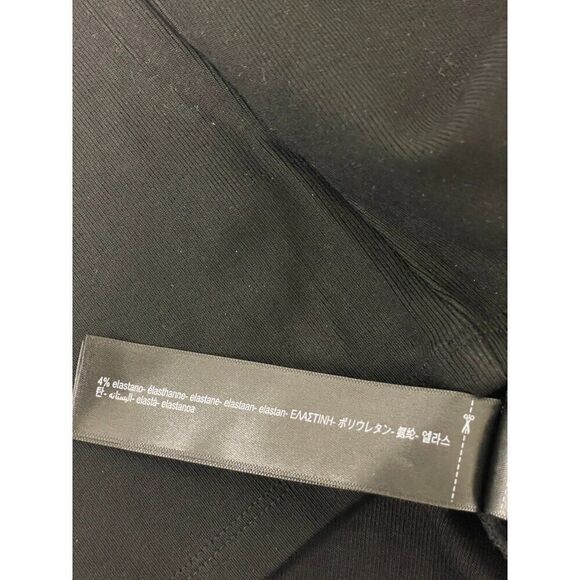 Massimo Dutti Womens Sweater Top XS Crew Neck Black Short Sleeve 6853/577 NWT - Picture 8 of 12